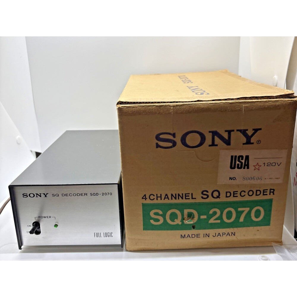 Sony SQ DECODER sqd-2070 - Power Tested Only (Green Light) - Sold As Is - UT